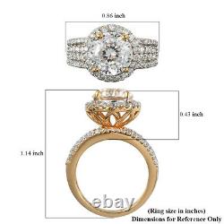 925 Sterling Silver Moissanite Ring Jewelry Gift for Women Cts 3.7