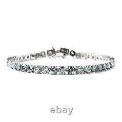 925 Sterling Silver Moissanite Tennis Bracelet Jewelry Gift Size 7.25 Ct 10