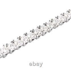 925 Sterling Silver Moissanite Tennis Bracelet Jewelry Gift Size 7.25 Ct 4.7