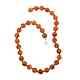 925 Sterling Silver Natural Amber Necklace Jewelry Gift for Women Size 20