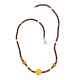 925 Sterling Silver Natural Amber Necklace Jewelry Gift for Women Size 21