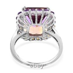 925 Sterling Silver Natural Ametrine Citrine Ring Jewelry Gift Ct 15.5