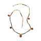 925 Sterling Silver Natural Multi Color Amber Necklace Jewelry Gift Size 29