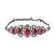 925 Sterling Silver Natural Thulite Bracelet Jewelry Gift Size 7.25 Ct 17.4