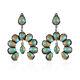 925 Sterling Silver Natural Turquoise Dangle Drop Earrings Jewelry Gift Ct 15.7