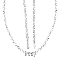 925 Sterling Silver Necklace Jewelry Gift for Women Size 24 33.20 Grams