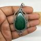 925 Sterling Silver Pendant, Malachite Pendant, Boho Pendant, Bohemian Jewelry, Gift