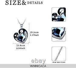 925 Sterling Silver Penguin Necklace Animal Jewelry Gifts for Daughter Mothers