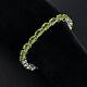 925 Sterling Silver Peridot Tennis Bracelet Fine Jewelry Gift For Christmas