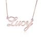 925 Sterling Silver Personalized Delicate Name Pendant Necklace Jewelry Gift