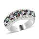 925 Sterling Silver Platinum Over Topaz Zircon Ring Jewelry Gift Size 7 Ct 6.3