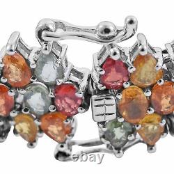 925 Sterling Silver Platinum Plated Bracelet Jewelry Gift Size 7.25 Ct 31.4