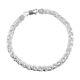 925 Sterling Silver Platinum Plated Bracelet Jewelry Gift for Women Size 7