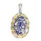 925 Sterling Silver Platinum Plated Opal Pendant Jewelry Gift for Women Ct 3.6