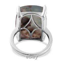 925 Sterling Silver Platinum Plated Solitaire Ring Jewelry Gift Size 10 Ct 20.4