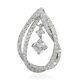 925 Sterling Silver Platinum Plated Zircon Pendant Jewelry Gift for Women Ct 1.1