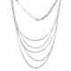 925 Sterling Silver Rhodium Plated Necklace for Women Size 17 Birthday Gifts