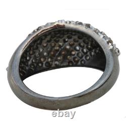 925 Sterling Silver Ring Natural Pave Diamond Ring Victorian Jewelry Gift RJ