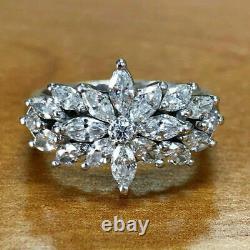 925 Sterling Silver Rings for Women Elegant Women Diamond Jewelry Gift Sz 6-10