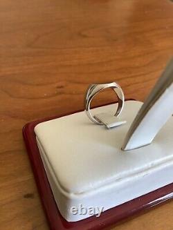 925 Sterling Silver Signet Band Ring Fine Jewelry Women Gifts Her 14K size 7.25
