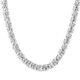 925 Sterling Silver Twisted Link 9mm Necklace Jewelry Gift Size 20 42.80 Grams