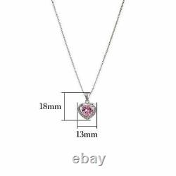 925 Sterling Silver Valentine Pendant with Chain Necklace to Gift Women & Girl