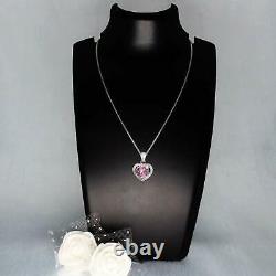 925 Sterling Silver Valentine Pendant with Chain Necklace to Gift Women & Girl