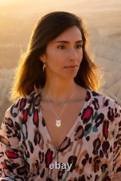 925 Sterling Silver Wild Leopard Snow Leopard Necklace Gift For Leopard Lovers