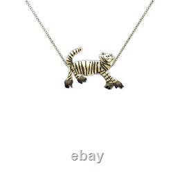 925 Sterling Silver Wild Tiger Tiger Necklace Gift For Tiger Lovers Wild Jewelry