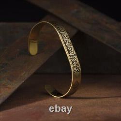 925K Silver Gold Plated Silver Wrist Jewelry, Gift For Eid, Islamic Bracelet