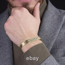 925K Silver Gold Plated Silver Wrist Jewelry, Gift For Eid, Islamic Bracelet