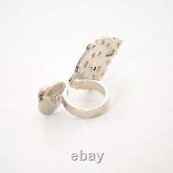 ALEXANDER McQUEEN PRINCESS DOUBLE COCKTAIL RING IT 13 UK N PERFECT GIFT