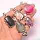 Amethyst & Mix Gemstone Pendant Lot 925 Sterling Silver Plated Jewelry Gift