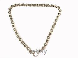 Antique Victorian Silver Book Chain Collar Necklace 18 GIFT BOXED