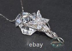 Arwen Lord of The Rings Evenstar Pendant Necklace S925 Silver Jewelry Gift New