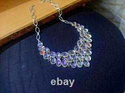 Aurora Quartz Gemstone Silver Plated Handmade Necklace Jewelry Gift