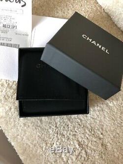 Authentic Chanel Brooch Silver & Crystal Full Packaging n Gift Receipt RRP £480