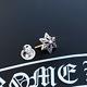 Authentic Chrome Hearts CH Cut Out Star Earring Stud + Original Pouch & Gift Bag