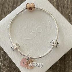 Authentic Pandora LABYRINTH GIFT SET Rose Gold & Silver Size 19cm
