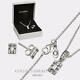 Authentic Pandora Sterling Silver Luminous Ice CZ Jewelry Gift Set B801003