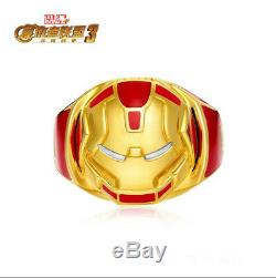 Avengers Infinity War Iron Man fight Hulk Rings Cos Gift Men's gift 925 Silver