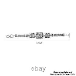 BALI LEGACY 925 Sterling Silver Flower Bracelet Jewelry Gift for Women Size 8