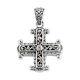 BALI LEGACY 925 Sterling Silver Natural White Topaz Cross Pendant Jewelry Gift
