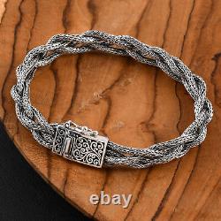 BALI LEGACY Gift Jewelry Bracelet 925 Sterling Silver Tulang Naga Boho Size 8.5