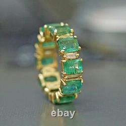Baguette Diamond Emerald Wedding Ring 14k Yellow Gold Over Jewelry Birthday Gift