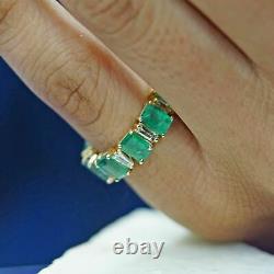 Baguette Diamond Emerald Wedding Ring 14k Yellow Gold Over Jewelry Birthday Gift