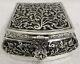 Beautiful 925 Sterling Silver Floral Repoussé Jewellery Treats Box Luxury Gift