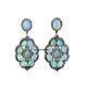 Beautiful Designer Silver Opal Diamond Earring, Handmade Earring Jewelry, Gift