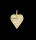 Beautiful Heart Diamond Bagutte 925 Sterling Silver Charm Pendant Jewelry, Gift