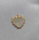 Beautiful Heart Silver Diamond Charm Pendnt, Handmade Pendant Jewelry, Gift